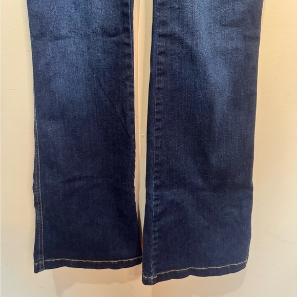 Spanx Womens Flare Denim Jeans Blue Stretchy Comfortable Size M - Picture 3 of 8